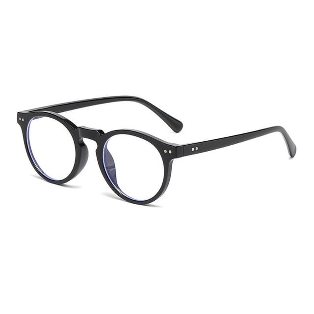 Round Light Blocking Blue Eyeglasses