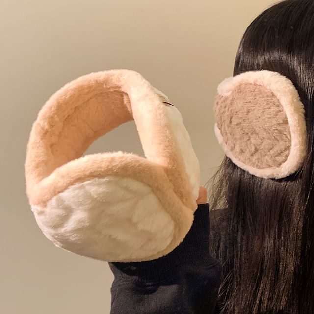 Trim Fluffy Contrast Earmuffs