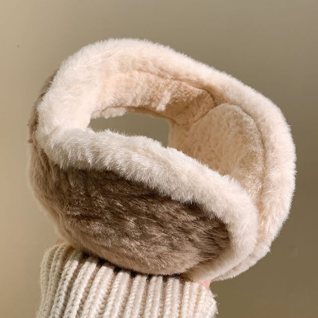 Trim Fluffy Contrast Earmuffs