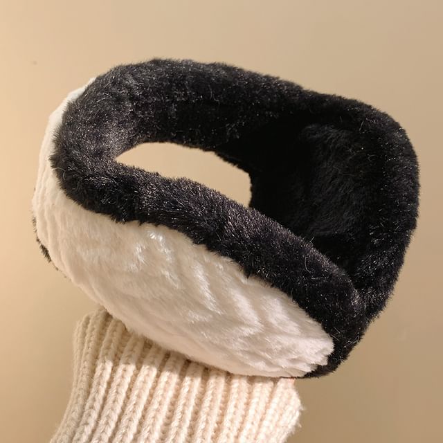 Trim Fluffy Contrast Earmuffs