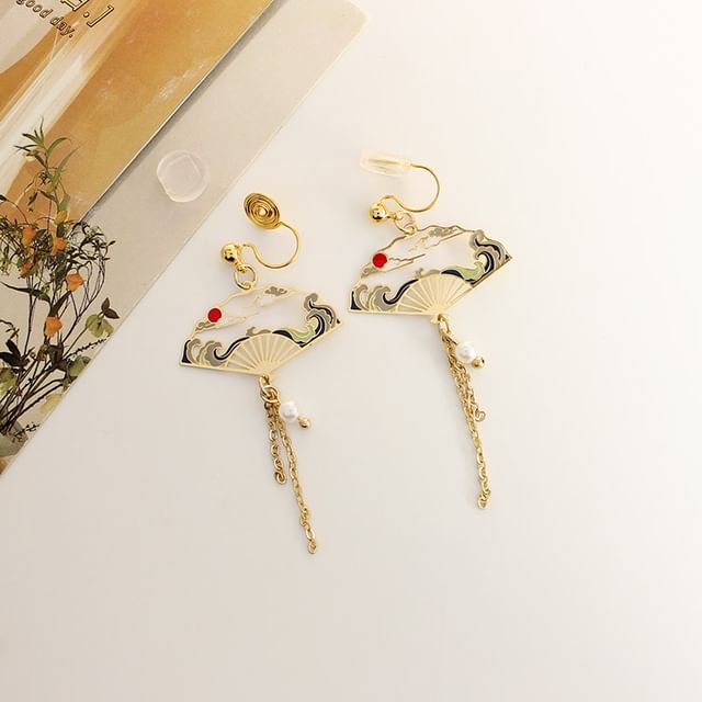 Designs) (Various Earring Crane Dangle Alloy