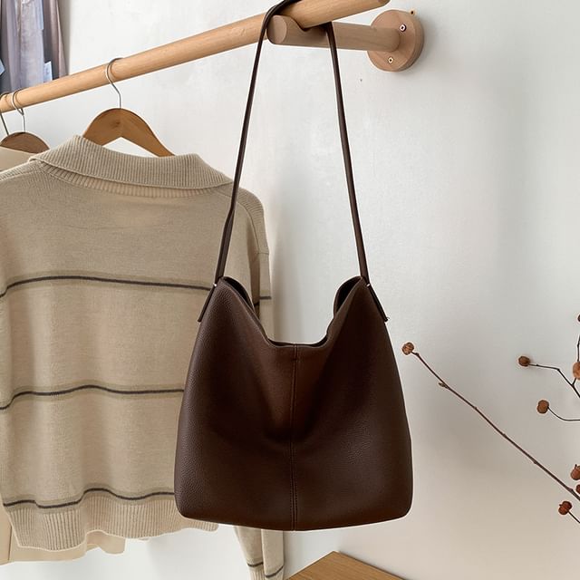 Bucket Faux Bag Leather