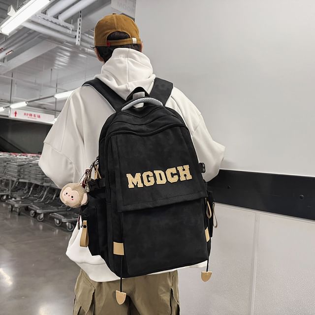 Applique Nylon Charm / Tie Dye Set Laptop Bag Backpack Lettering