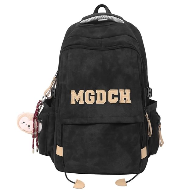 Applique Nylon Charm / Tie Dye Set Laptop Bag Backpack Lettering