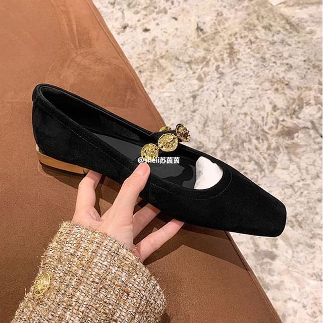 Jane Pumps Low Mary Accent Metal Heel Plain