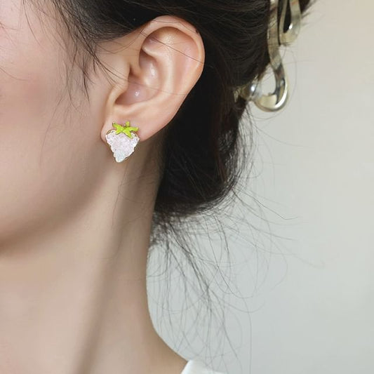 / Stud Clip-On Earring Strawberry