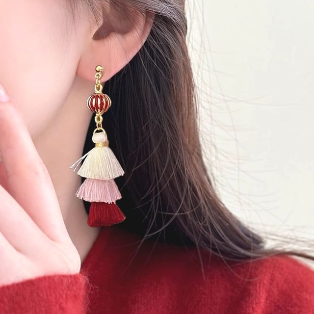 Tassel Earring / Drop Clip-On