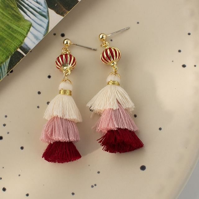 Tassel Earring / Drop Clip-On