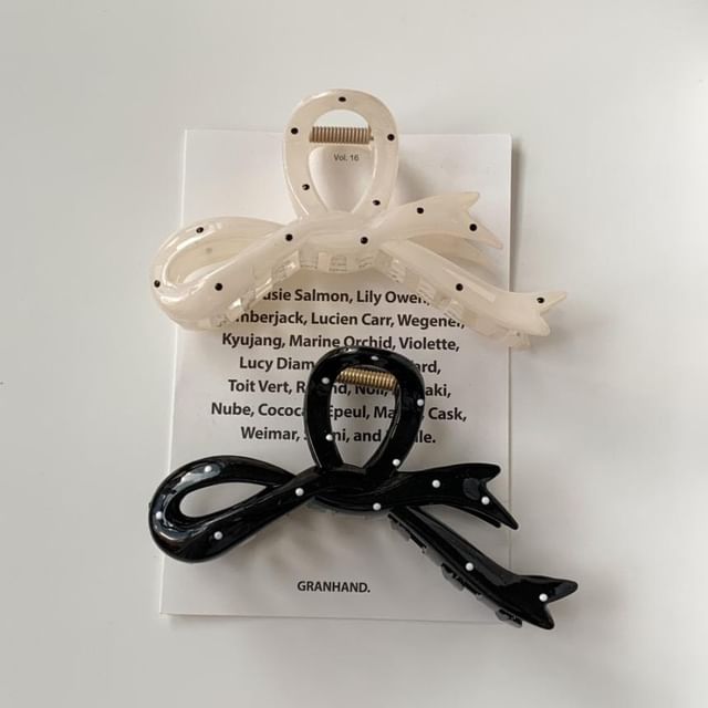 Dot Polka Hair Bow Claw