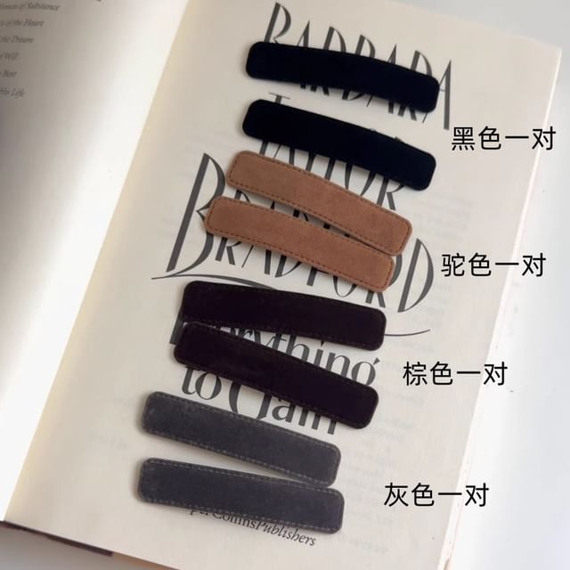 Clip Hair Plain Velvet