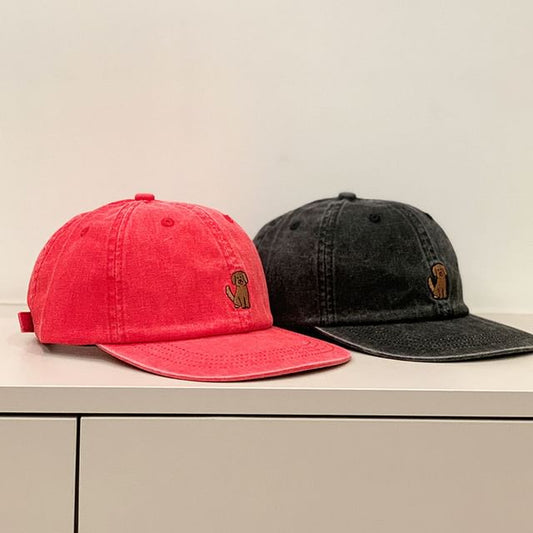 Dog Embroidered Cap