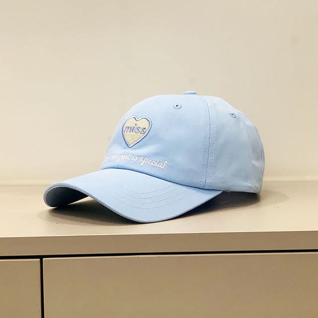 Heart Cap Embroidered