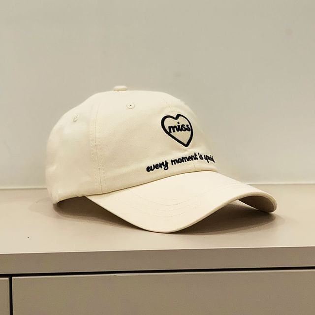 Heart Cap Embroidered