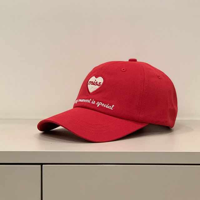 Heart Cap Embroidered