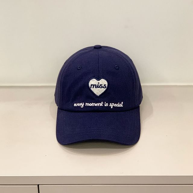 Heart Cap Embroidered
