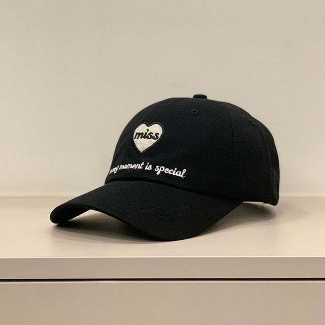Heart Cap Embroidered