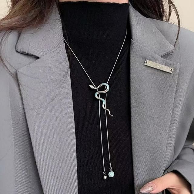 Necklace Pendant Alloy Lariat Snake