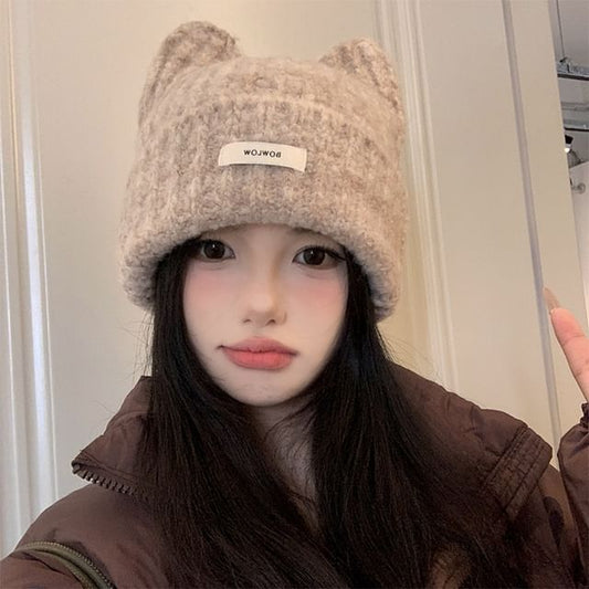 Ear Cat Knit Beanie