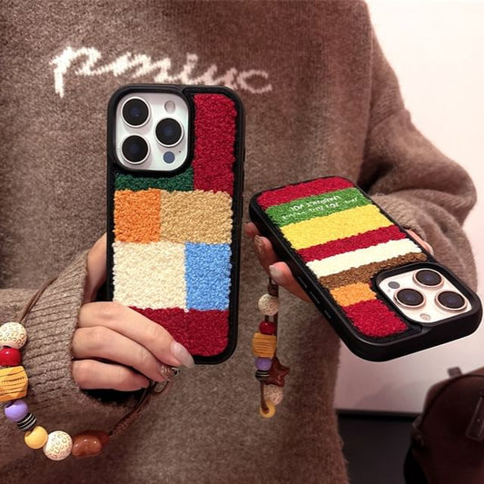 Block Strap Case Chenille / Phone Color Set