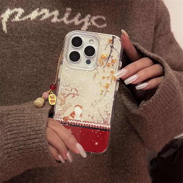 Case Phone Set Cat Charm /