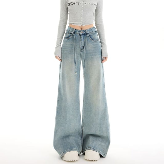 Designs) Mid Rise Jeans (Various Leg Washed Wide