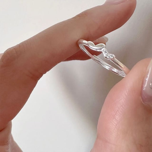 Silver Heart Ring Sterling 925