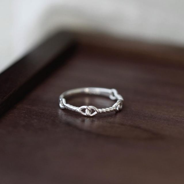 Sterling Twist Silver 925 Ring