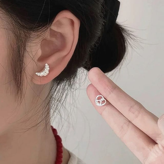 Asymmetrical On Earring Stud Pastry / Clip