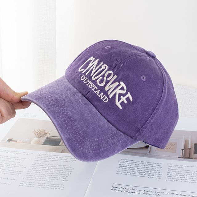 Lettering Washed Cap