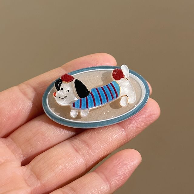 Hair Cartoon Clip Dog Acrylic