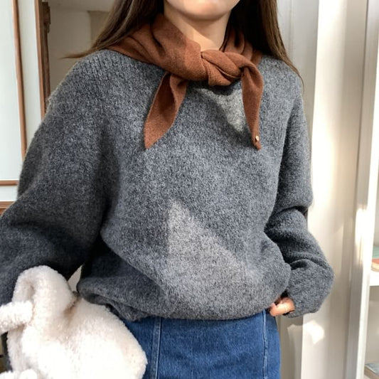 Heart Scarf Buttoned