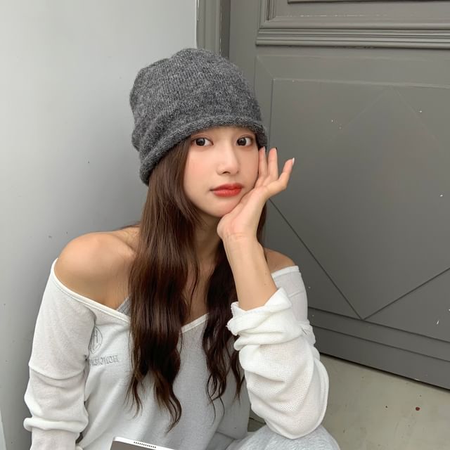 Plain Beanie Knit