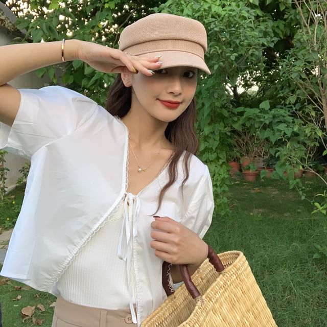 Cap Newsboy Buttoned