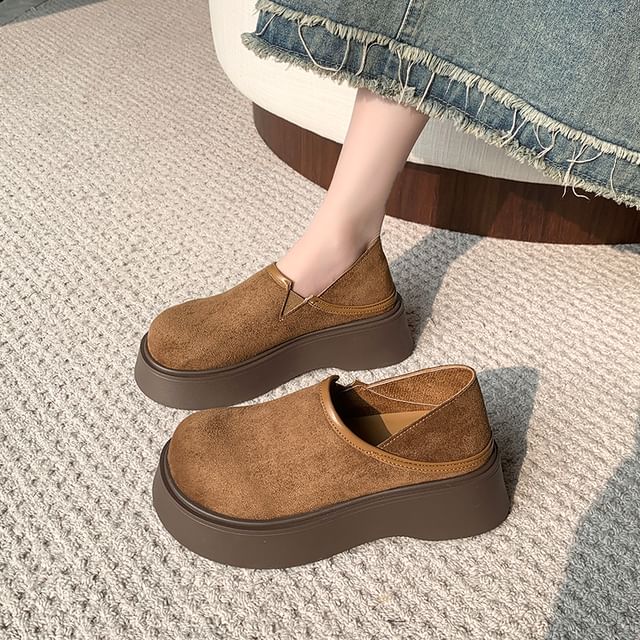 Ons Suede Platform Slip Faux