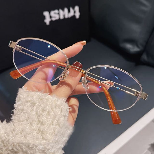 Frame Glasses Half Round