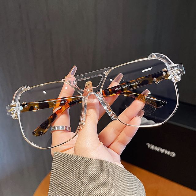 Glasses Frame Aviator Half