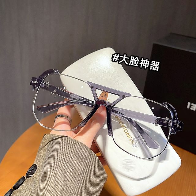 Glasses Frame Aviator Half