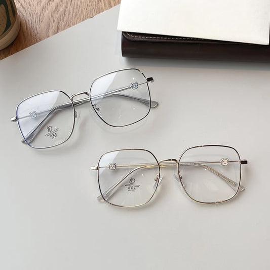 Thin Polygon Eyeglasses Frame