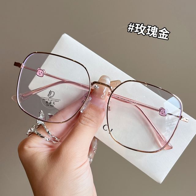 Thin Polygon Eyeglasses Frame