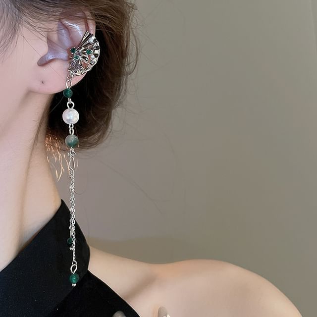 Cuff Stud Earring Necklace Ear / Huggie Drop