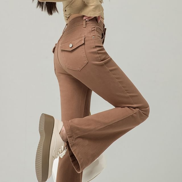 Jeans Designs) (Various High Waist Bootcut Washed