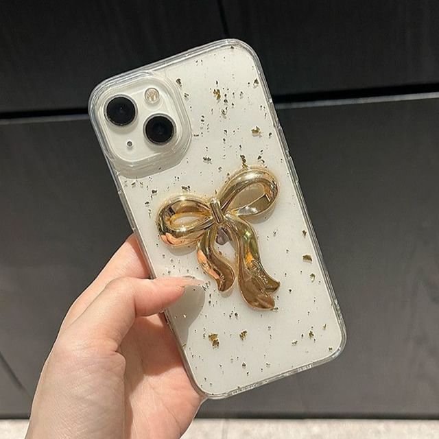 Bow Leaf Gold Phone Case