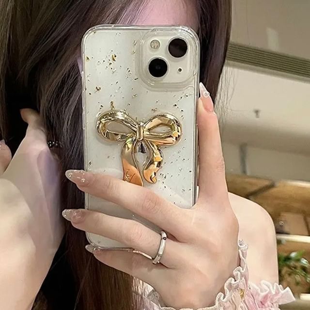 Bow Leaf Gold Phone Case