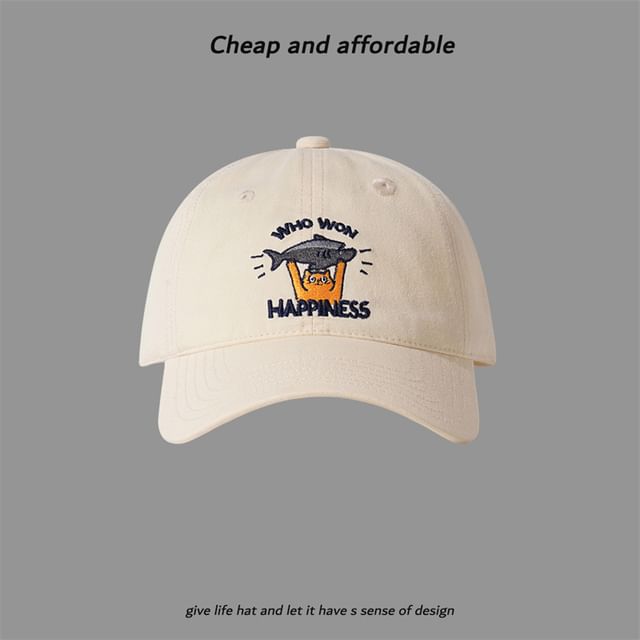 Cap Embroidered Baseball Cat