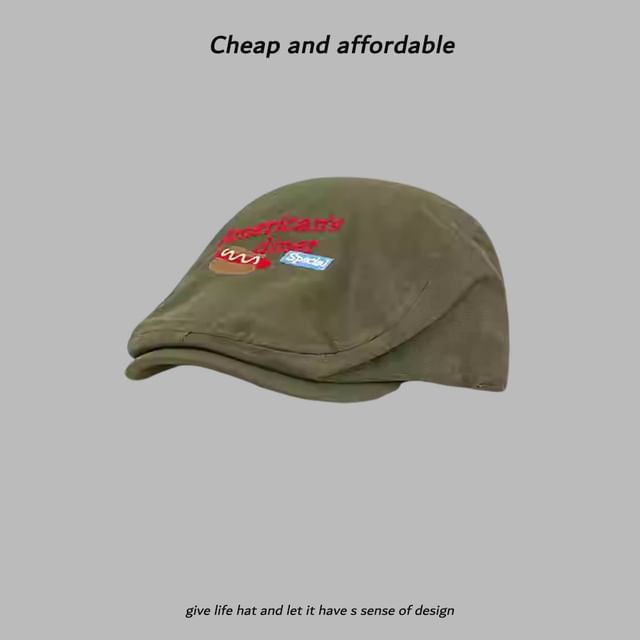 Newsboy Embroidery Cartoon Hat