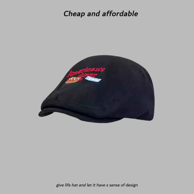 Newsboy Embroidery Cartoon Hat