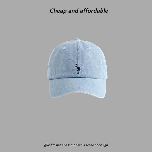 Cap Embroidered Baseball Flamingo