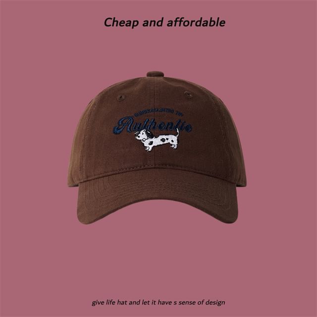 Dog Cap Baseball Embroidered