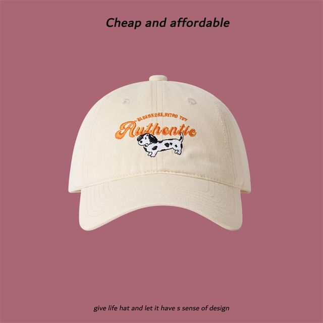 Dog Cap Baseball Embroidered