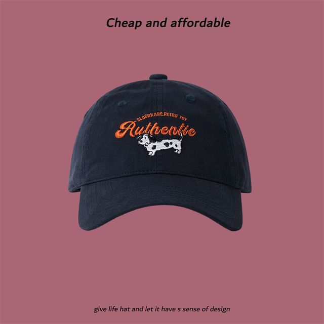 Dog Cap Baseball Embroidered
